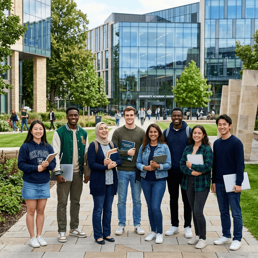Students preparing for international study